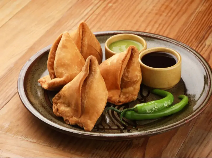 Crispy Indian samosas